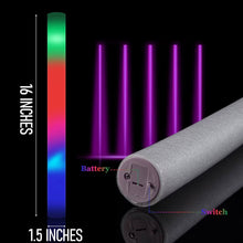 Cargar imagen en el visor de la galería, 1700 LED Foam Sticks (16 Inch) LED Foam Sticks Supreme Black Fox
