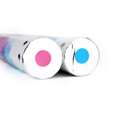 Cargar imagen en el visor de la galería, Gender Reveal Confetti & Powder Cannon Blue (12 Pack) - Both Smoke Powder and Confetti Cannon, Smoke Powder Cannons, Confetti Blasters Blue, He, Him Powder Confetti Poppers Confetti Cannon Supreme Black Fox