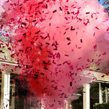 Cargar imagen en el visor de la galería, Gender Reveal Confetti & Powder Cannon Pink (12 Pack) - Both Smoke Powder and Confetti Cannon, Smoke Powder Cannons, Confetti Blasters Pink, She, Her Powder Confetti Poppers Confetti Cannon Supreme Black Fox