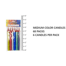 Load image into Gallery viewer, Bulk Candles Bulk Candles Supreme Black Fox Medium MultiColor (68 Packs) (6 Candles/Pack) 
