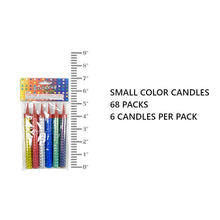 Load image into Gallery viewer, Bulk Candles Bulk Candles Supreme Black Fox Small MultiColor (68 Packs) (6 Candles/Pack) 
