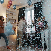 Загрузить изображение в средство просмотра галереи, 12 Pack Gender Reveal Confetti Cannons (Blue Boy) - Genders Reveal Poppers Cannon Birthday Party Popper Cannons (12&quot; Blaster) Gender Reveal Supreme Black Fox 
