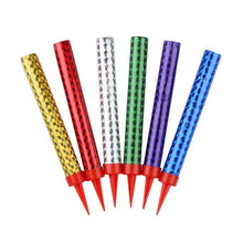 Cargar imagen en el visor de la galería, 120 Multi Color Sparkling Candles (Small) - Birthday Wedding Sweet 16 Candle Sparklers Bulk Candles Supreme Black Fox 
