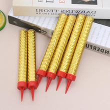 Загрузить изображение в средство просмотра галереи, 240 Gold Sparkling Candles (Large) - Bulk Birthday Wedding Sparklers Sweet 16 Cake Candle Sparkler Bulk Candles Supreme Black Fox 
