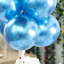 Загрузить изображение в средство просмотра галереи, 25 Blue Chrome Balloons Balloons Supreme Black Fox 
