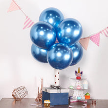 Load image into Gallery viewer, 25 Blue Chrome Balloons Balloons Supreme Black Fox 
