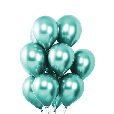 25 Green Chrome Balloons Balloons Supreme Black Fox 