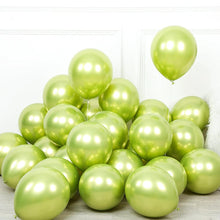 Load image into Gallery viewer, 25 Light Green Chrome Balloons Balloons Supreme Black Fox 
