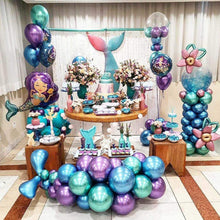 Load image into Gallery viewer, 25 Multi Color Chrome Balloons Balloons Supreme Black Fox 
