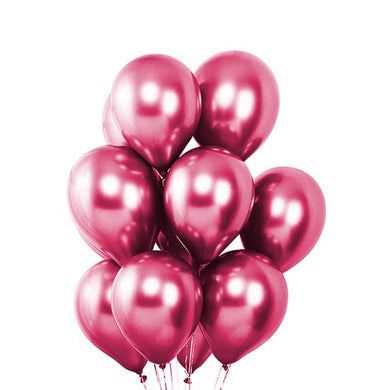 25 Pink Chrome Balloons Balloons Supreme Black Fox 