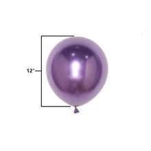 Load image into Gallery viewer, 25 Purple Chrome Balloons Balloons Supreme Black Fox 
