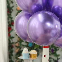 Загрузить изображение в средство просмотра галереи, 25 Purple Chrome Balloons Balloons Supreme Black Fox 
