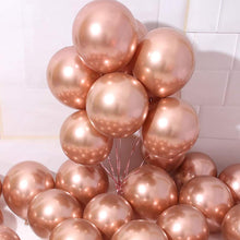 Load image into Gallery viewer, 25 Rose Gold Chrome Balloons Balloons Supreme Black Fox 
