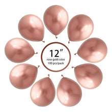 Загрузить изображение в средство просмотра галереи, 25 Rose Gold Chrome Balloons Balloons Supreme Black Fox 
