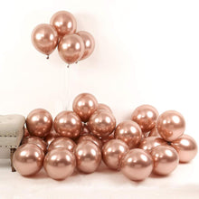 Load image into Gallery viewer, 25 Rose Gold Chrome Balloons Balloons Supreme Black Fox 
