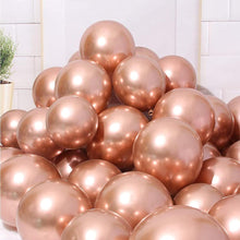 Load image into Gallery viewer, 25 Rose Gold Chrome Balloons Balloons Supreme Black Fox 
