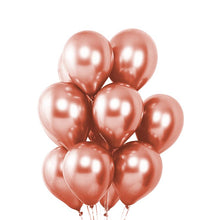 Load image into Gallery viewer, 25 Rose Gold Chrome Balloons Balloons Supreme Black Fox 
