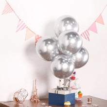 Load image into Gallery viewer, 25 Silver Chrome Balloons Balloons Supreme Black Fox 
