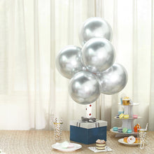 Load image into Gallery viewer, 25 Silver Chrome Balloons Balloons Supreme Black Fox 
