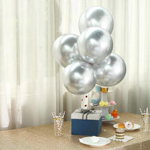 Load image into Gallery viewer, 25 Silver Chrome Balloons Balloons Supreme Black Fox 
