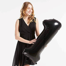 Загрузить изображение в средство просмотра галереи, 40in Black Number Balloons - Large Numbers Foil 40&quot; Digit Giant Jumbo Balloon Birthday Anniversary Balloons Supreme Black Fox #1 (Number 1) 
