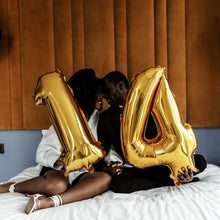 Загрузить изображение в средство просмотра галереи, 40in Gold Number Balloons - Large Numbers Foil 40&quot; Digit Giant Jumbo Balloon Birthday Anniversary Balloons Supreme Black Fox 
