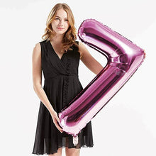 Загрузить изображение в средство просмотра галереи, 40in Pink Number Balloons - Large Numbers Foil 40&quot; Digit Giant Jumbo Balloon Birthday Anniversary Balloons Supreme Black Fox #7 (Number 7) 
