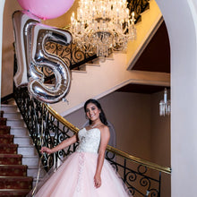 Загрузить изображение в средство просмотра галереи, 40in Silver Number Balloons - Large Numbers Foil 40&quot; Digit Giant Jumbo Balloon Birthday Anniversary Balloons Supreme Black Fox 
