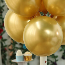 Загрузить изображение в средство просмотра галереи, 50 Gold Chrome Balloons - Metallic Balloon Chrome Shiny Latex 12&quot; Thicken For Wedding Party Baby Shower Graduation Balloons Supreme Black Fox 

