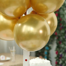 Загрузить изображение в средство просмотра галереи, 50 Gold Chrome Balloons - Metallic Balloon Chrome Shiny Latex 12&quot; Thicken For Wedding Party Baby Shower Graduation Balloons Supreme Black Fox 

