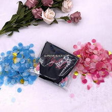 Загрузить изображение в средство просмотра галереи, Baby Gender Reveal Confetti Balloon (36 inches) - 36&quot; Big Black Balloons x2 with Pink and Blue Round Confetti Packs for Boy or Girl - Baby Shower Gender Reveal Party Supplies Decoration Kit Gender Reveal Supreme Black Fox 
