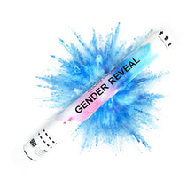 Загрузить изображение в средство просмотра галереи, Blue Gender Reveal Powder Cannon (12 Pack) - 12&quot; Tall - Boy, He, Him, Blue Gender Reveal Popper, Biodegradable Powder, Twist and Pop, Powder Smoke Blaster Confetti Cannon Supreme Black Fox 
