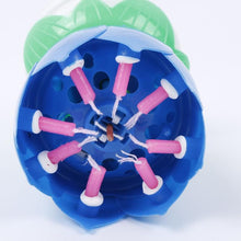 Загрузить изображение в средство просмотра галереи, Blue &quot;Happy Birthday&quot; Singing Musical Flower Candle - Rotating Party Light Magical Lotus Music Cake Candles Lotus Candle Supreme Black Fox 
