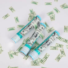 Загрузить изображение в средство просмотра галереи, Money Confetti Cannon (12 Pack) - Large Cannons $100 Bills Cash Party Poppers Blaster Business Promotion New Years Eve Wedding Celebrations Birthday Confetti Cannon Supreme Black Fox 
