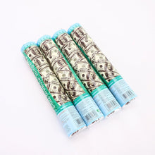 Загрузить изображение в средство просмотра галереи, Money Confetti Cannon (12 Pack) - Large Cannons $100 Bills Cash Party Poppers Blaster Business Promotion New Years Eve Wedding Celebrations Birthday Confetti Cannon Supreme Black Fox 
