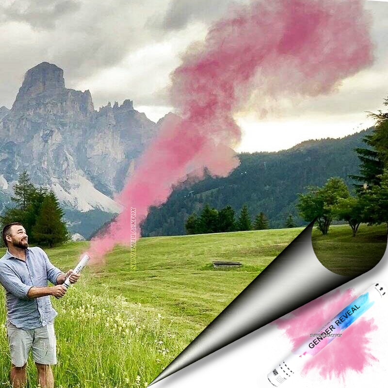 Pink Gender Reveal Confetti & Smoke Cannons (8 Pack) - Biodegradable p –  Supreme Black Fox